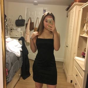 black floral printed dress